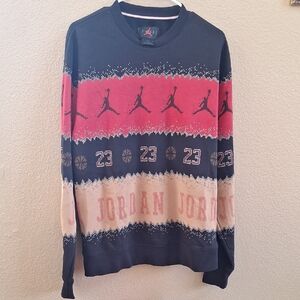 Air Jordan Men's Holiday Essentials Crewneck Sweatshirt, SIZE:M